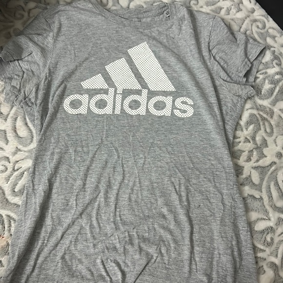 adidas Tops - adidas gray shirt size small